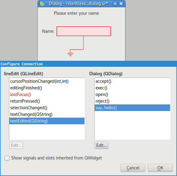 Selecting the newly created slot. Selecting the newly created
slot.